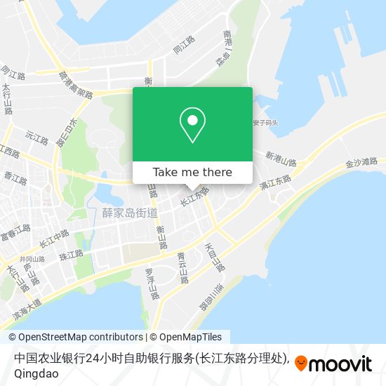 中国农业银行24小时自助银行服务(长江东路分理处) map