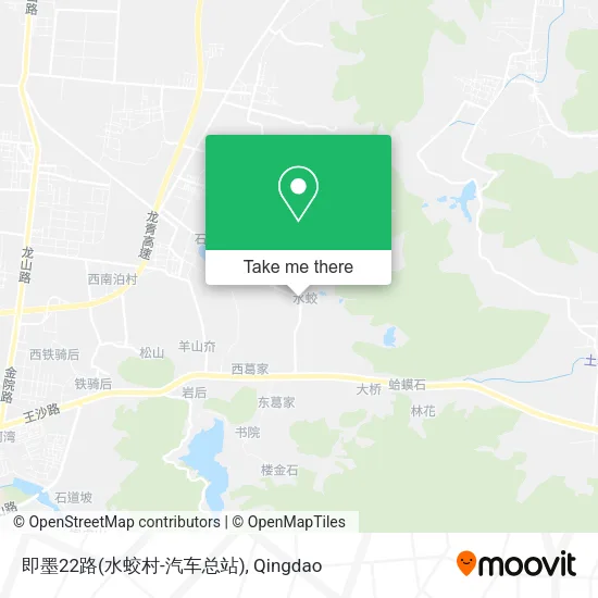即墨22路(水蛟村-汽车总站) map