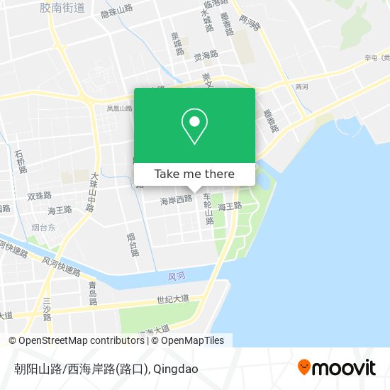 朝阳山路/西海岸路(路口) map
