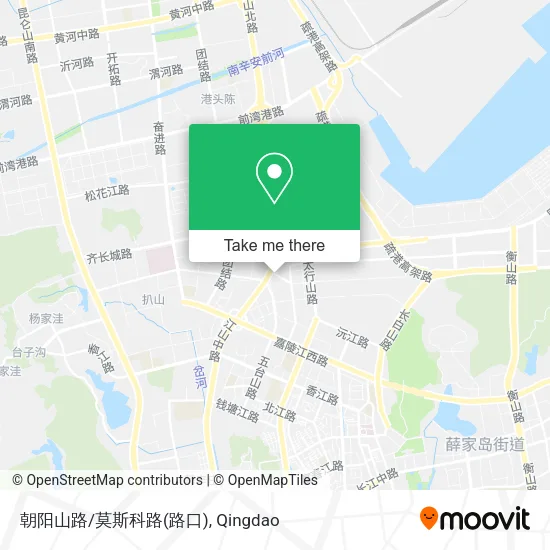 朝阳山路/莫斯科路(路口) map