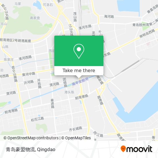 青岛豪盟物流 map