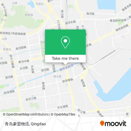 青岛豪盟物流 map