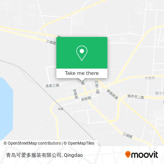 青岛可爱多服装有限公司 map