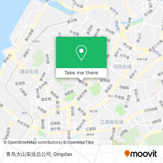 青岛大山实业总公司 map