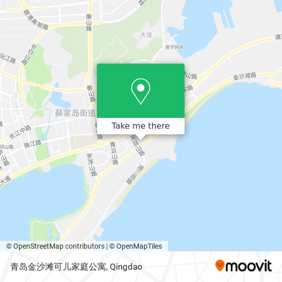 青岛金沙滩可儿家庭公寓 map