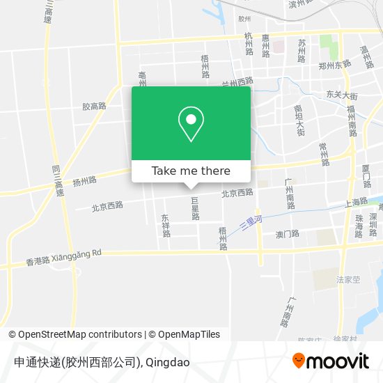 申通快递(胶州西部公司) map