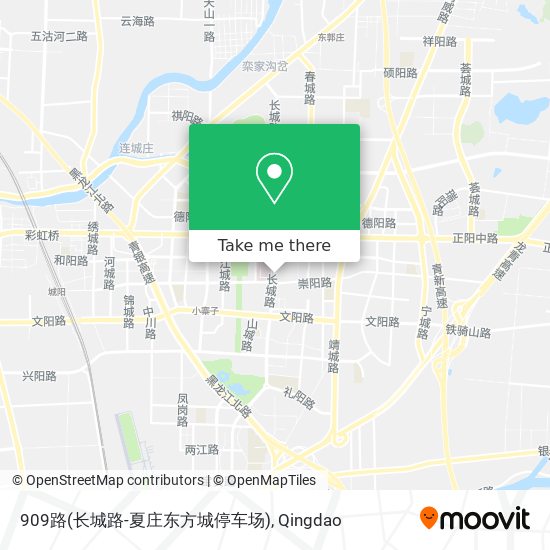 909路(长城路-夏庄东方城停车场) map