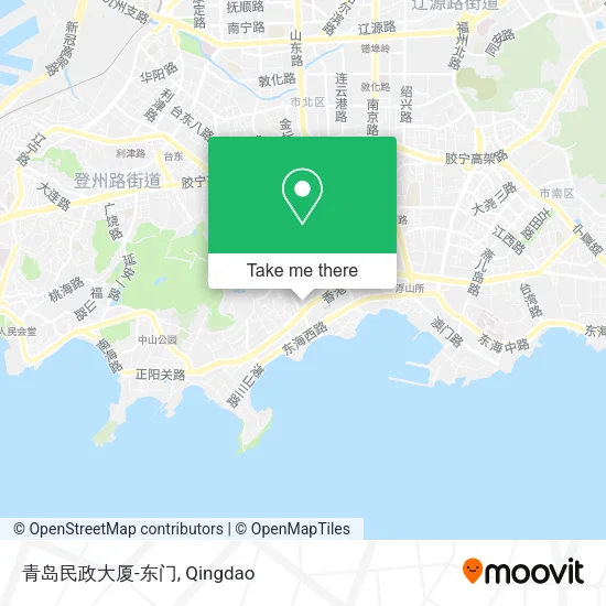 青岛民政大厦-东门 map