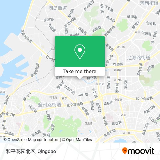和平花园北区 map