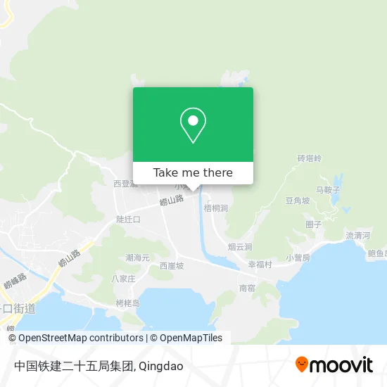 中国铁建二十五局集团 map
