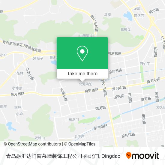 青岛融汇达门窗幕墙装饰工程公司-西北门 map