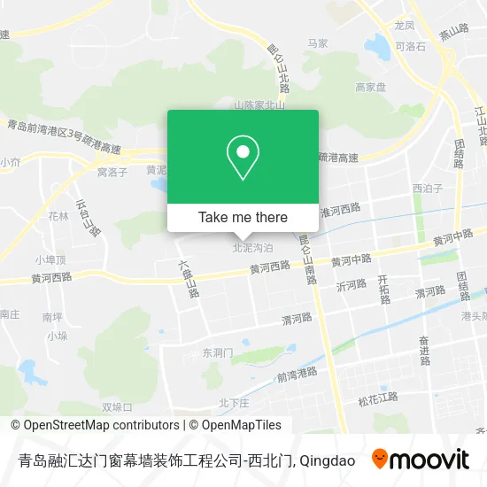 青岛融汇达门窗幕墙装饰工程公司-西北门 map