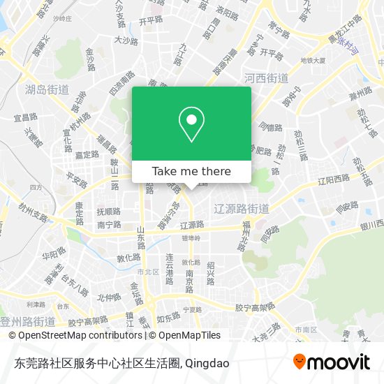 东莞路社区服务中心社区生活圈 map