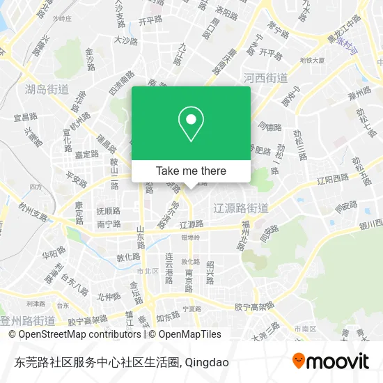 东莞路社区服务中心社区生活圈 map