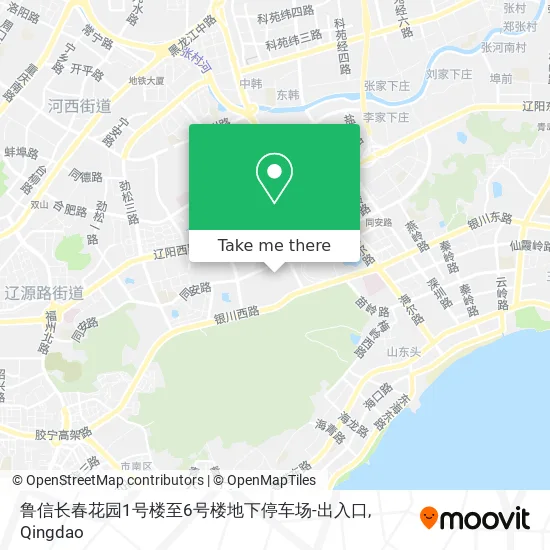 鲁信长春花园1号楼至6号楼地下停车场-出入口 map