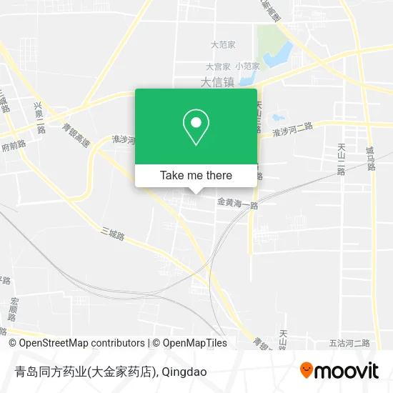 青岛同方药业(大金家药店) map
