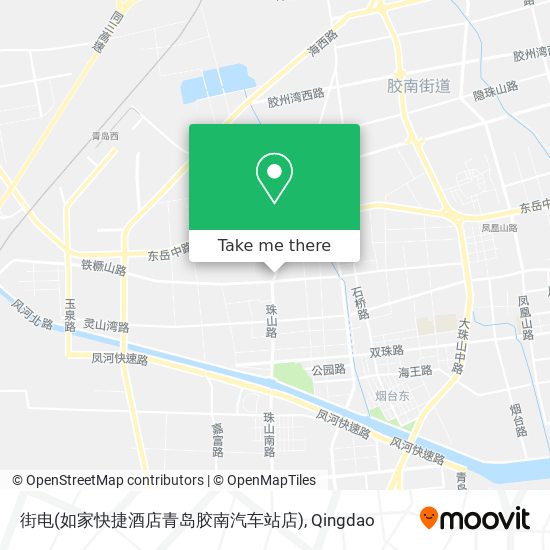街电(如家快捷酒店青岛胶南汽车站店) map