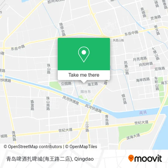 青岛啤酒扎啤城(海王路二店) map