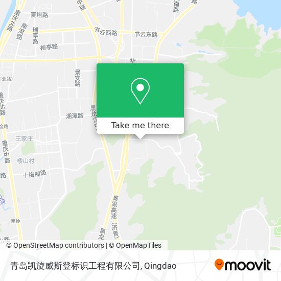 青岛凯旋威斯登标识工程有限公司 map