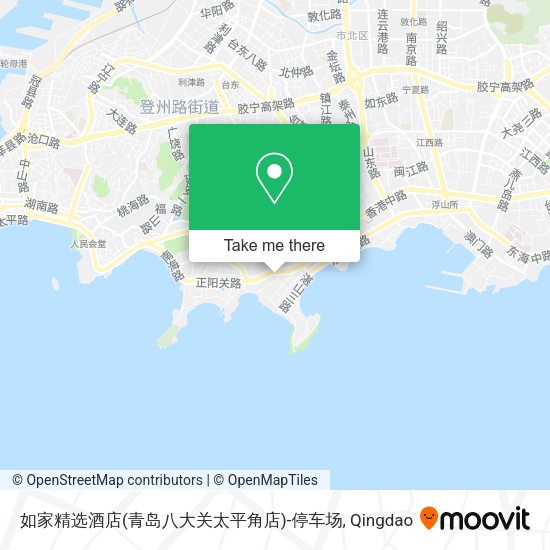 如家精选酒店(青岛八大关太平角店)-停车场 map
