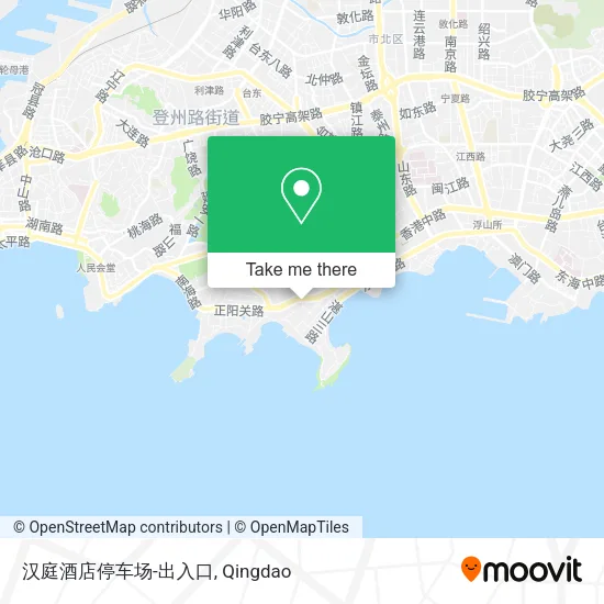 汉庭酒店停车场-出入口 map