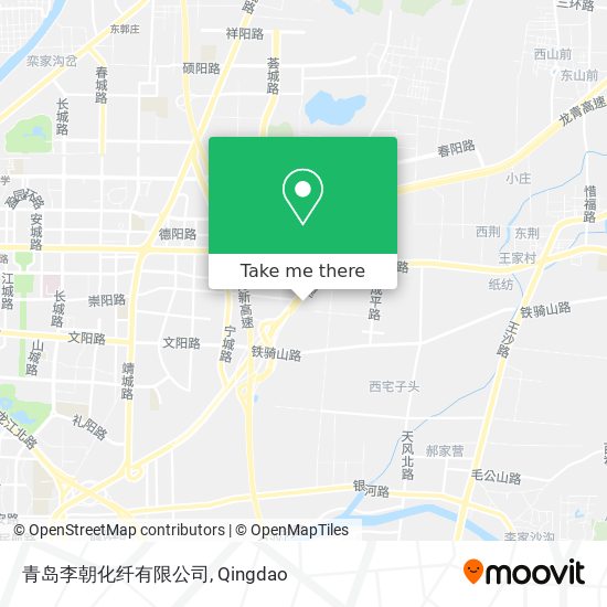 青岛李朝化纤有限公司 map