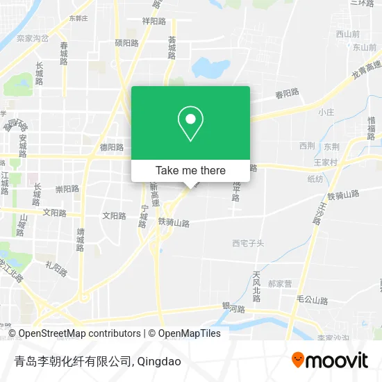 青岛李朝化纤有限公司 map