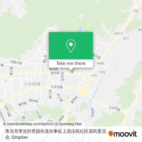 青岛市李沧区世园街道办事处上流佳苑社区居民委员会 map