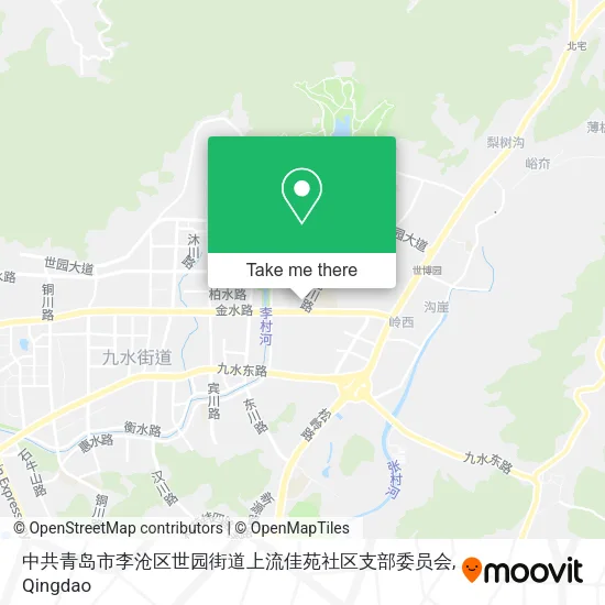 中共青岛市李沧区世园街道上流佳苑社区支部委员会 map
