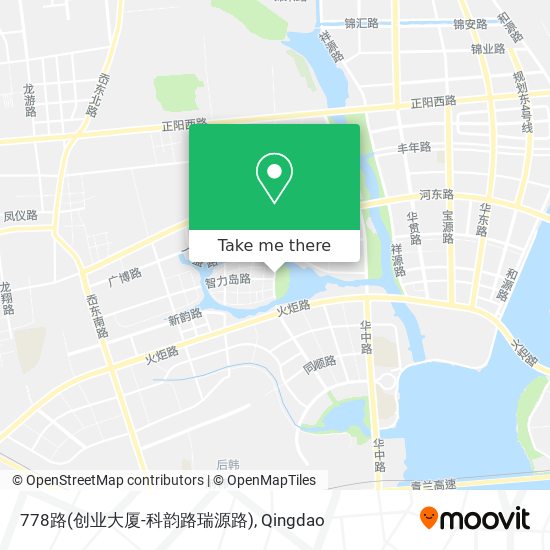 778路(创业大厦-科韵路瑞源路) map