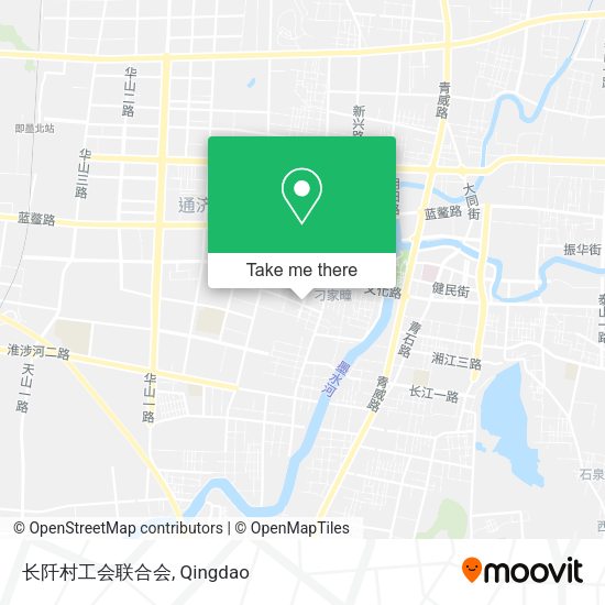 长阡村工会联合会 map