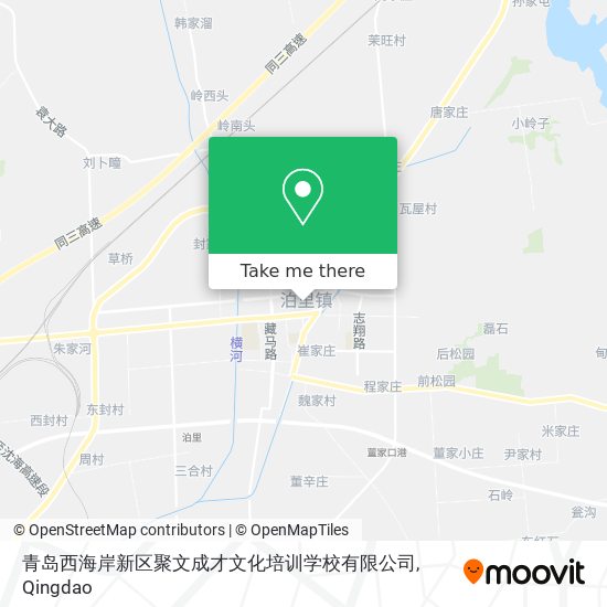青岛西海岸新区聚文成才文化培训学校有限公司 map