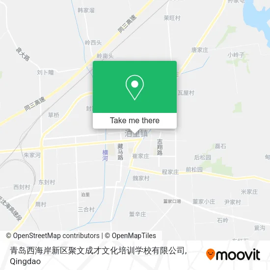 青岛西海岸新区聚文成才文化培训学校有限公司 map