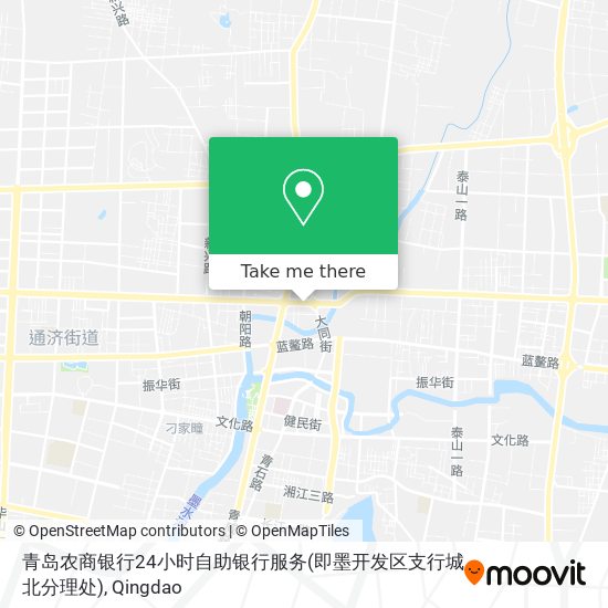 青岛农商银行24小时自助银行服务(即墨开发区支行城北分理处) map