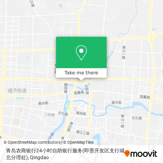 青岛农商银行24小时自助银行服务(即墨开发区支行城北分理处) map
