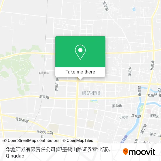 华鑫证券有限责任公司(即墨鹤山路证券营业部) map