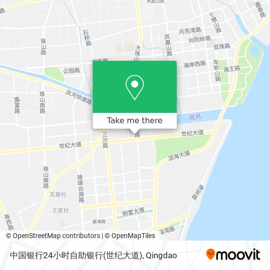 中国银行24小时自助银行(世纪大道) map