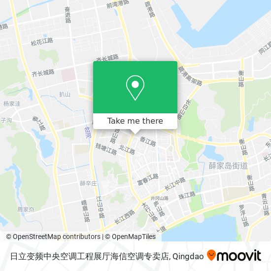 日立变频中央空调工程展厅海信空调专卖店 map