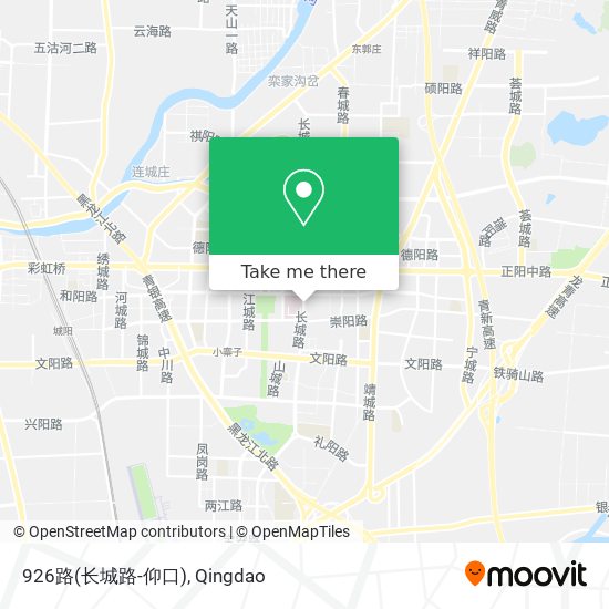 926路(长城路-仰口) map