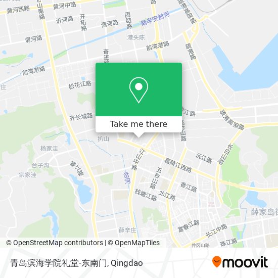 青岛滨海学院礼堂-东南门 map