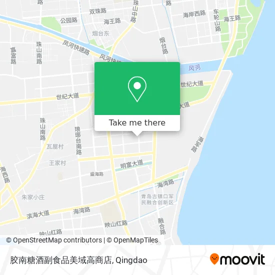 胶南糖酒副食品美域高商店 map
