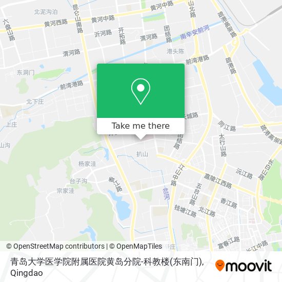 青岛大学医学院附属医院黄岛分院-科教楼(东南门) map