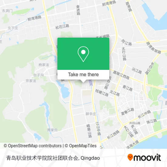 青岛职业技术学院院社团联合会 map