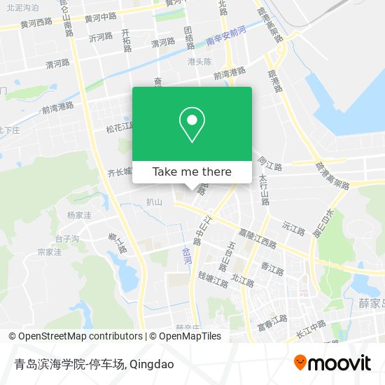 青岛滨海学院-停车场 map