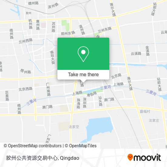 胶州公共资源交易中心 map