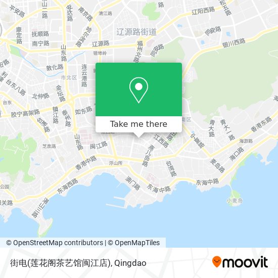 街电(莲花阁茶艺馆闽江店) map