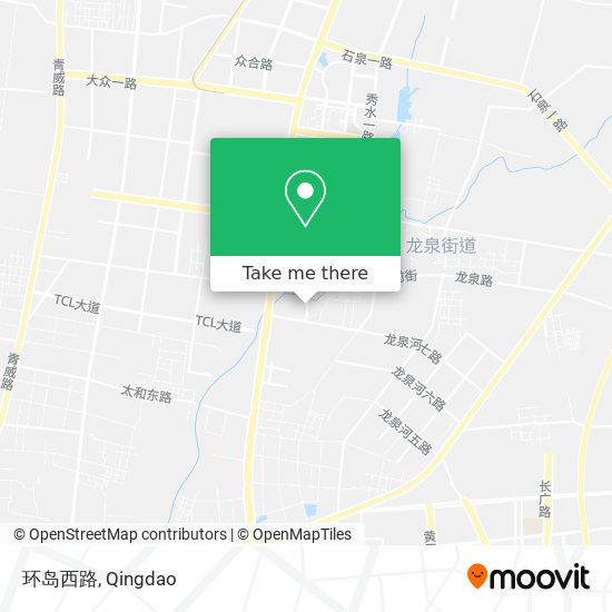 环岛西路 map