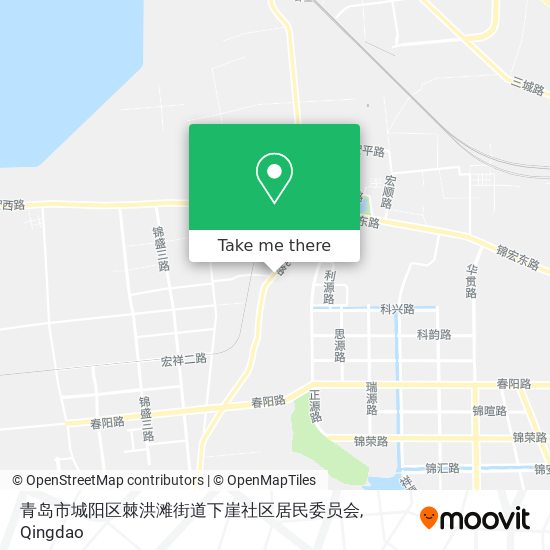 青岛市城阳区棘洪滩街道下崖社区居民委员会 map