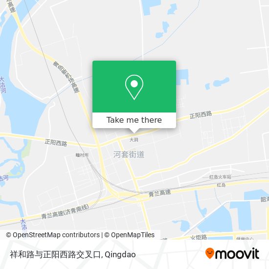 祥和路与正阳西路交叉口 map