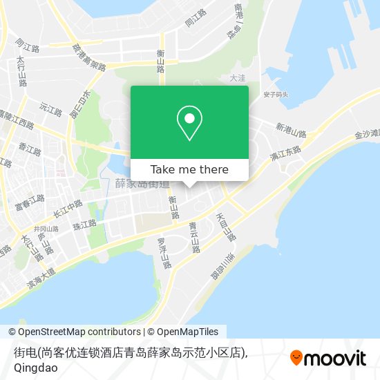 街电(尚客优连锁酒店青岛薛家岛示范小区店) map